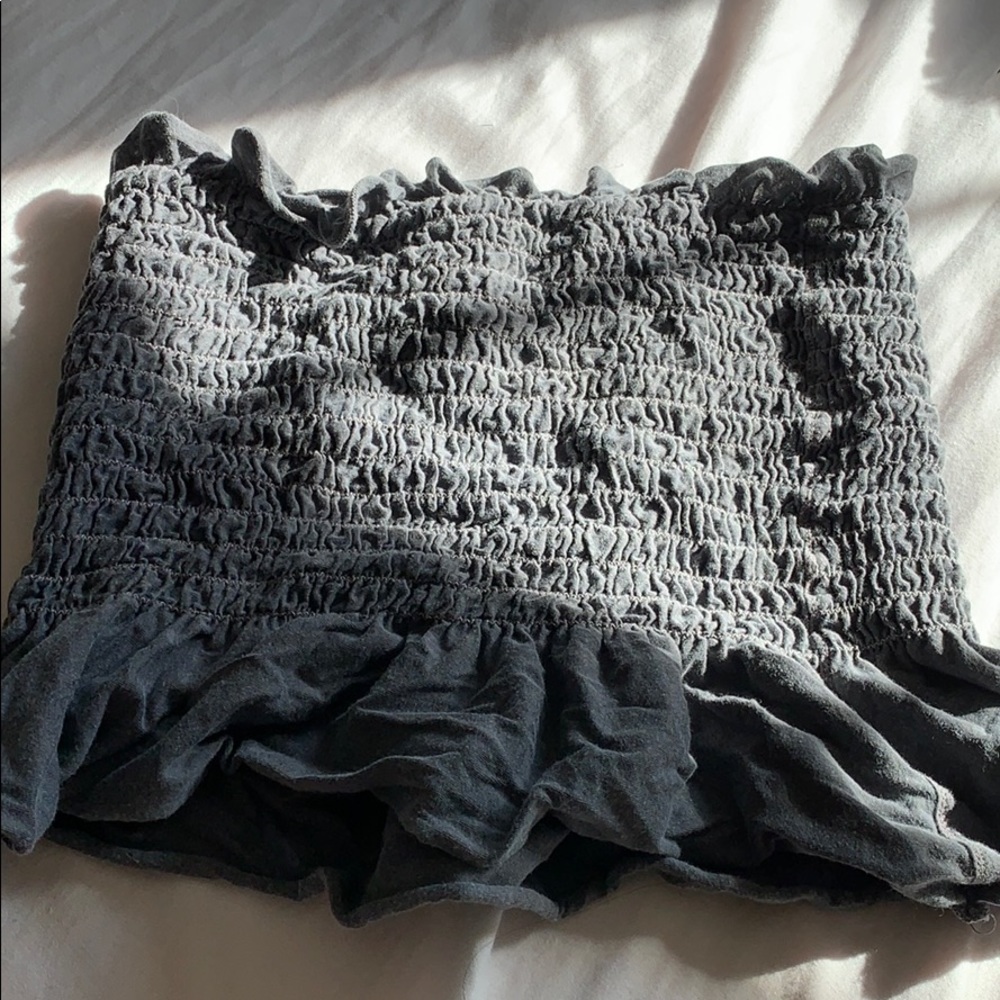 strapless crop top